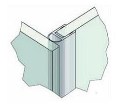 Dichtprofile Glas-Glas 90�