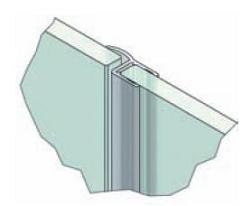 Dichtprofile Glas-Glas 180�