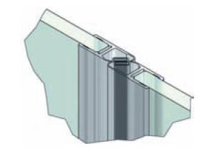 Dichtprofile Glas-Glas 180�