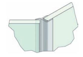 Dichtprofile Glas-Glas 135�