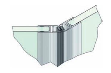 Dichtprofile Glas-Glas 135�