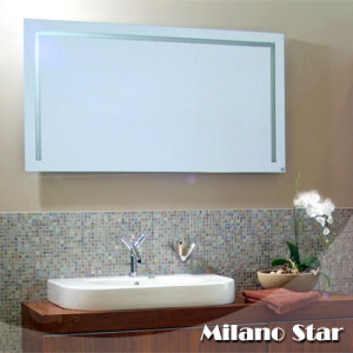 Hinterleuchteter Badspiegel Milano Star 1500 x 800mm