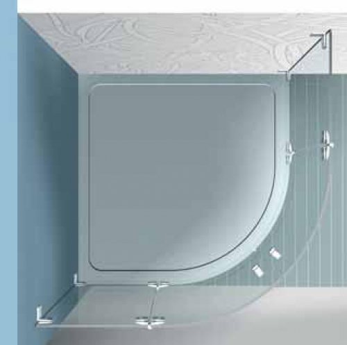 Runddusche 2 aus Klarglas bis 1420 x 1420 mm
