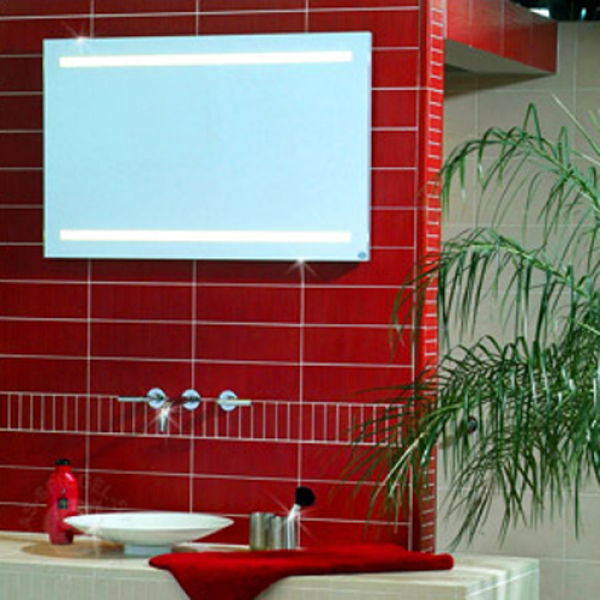 Badspiegel MILANO LINEA T5 hinterleuchtet ab 400 x 400 mm (Fac.)