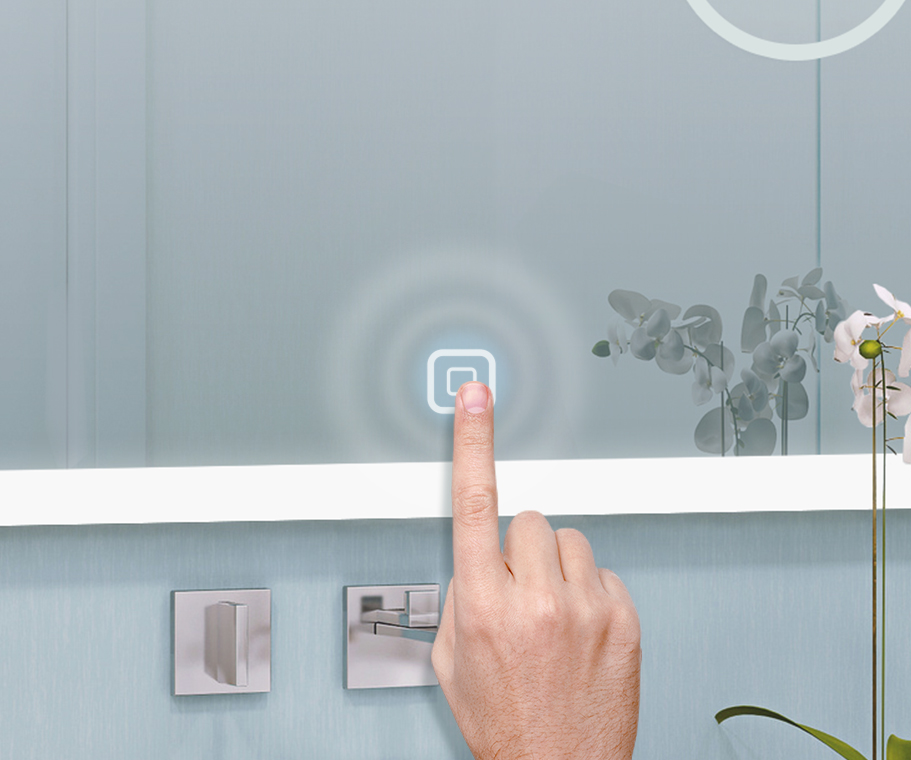 Smart Spiegel mit Touch-Schalter