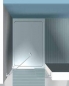 Preview: Duschabtrennung 2 Ornamentglas für Nischenbreite bis 1500 mm (1)