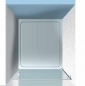 Preview: Duschabtrennung 1 Ornamentglas für Nischenbreite bis 900 mm