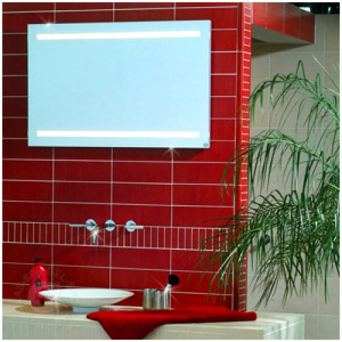 Hinterleuchteter Badspiegel Milano Linea 700 x 700mm