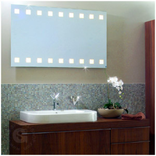 Hinterleuchteter Spiegel Quadrato Linea 700 x 500mm
