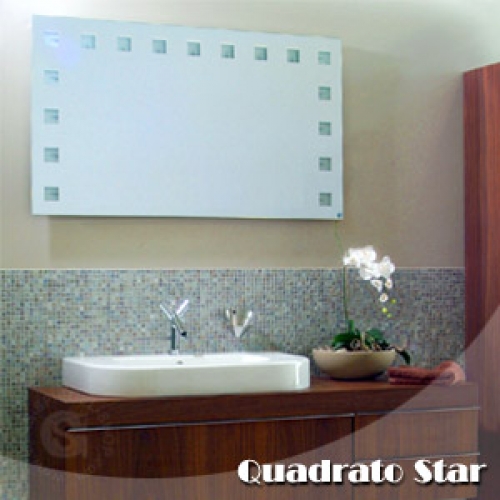 Hinterleuchteter Spiegel Quadrato Star 600 x 600mm