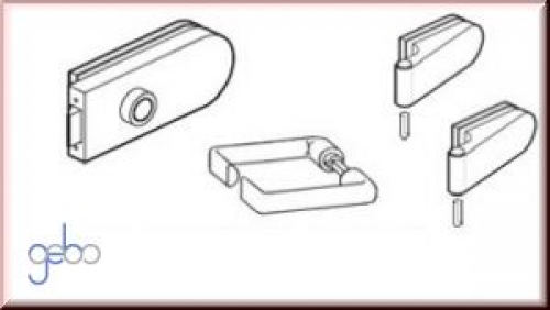 Preview: Claustra - Set mit Flachformdrücker unverschließbar vorn