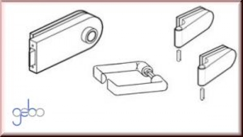 Preview: Claustra - Set mit Flachformdrücker unverschließbar hinten