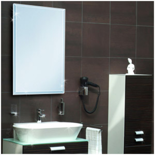 Badspiegel 500 x 700 mm (10-mm Facette)