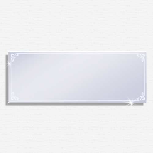 Mattierter Design-Spiegel CLASSIC 450 x 600mm