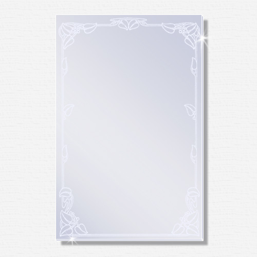 Mattierter Design-Spiegel GRAZILA 500 x 700mm