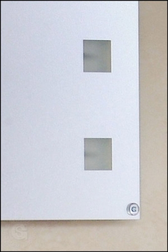 Hinterleuchteter Spiegel Quadrato Sirius (Halogen Leuchten)