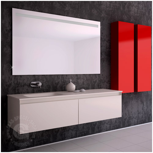 Preview: Hinterleuchteter Spiegel Milano Castor (Neon Leuchten)