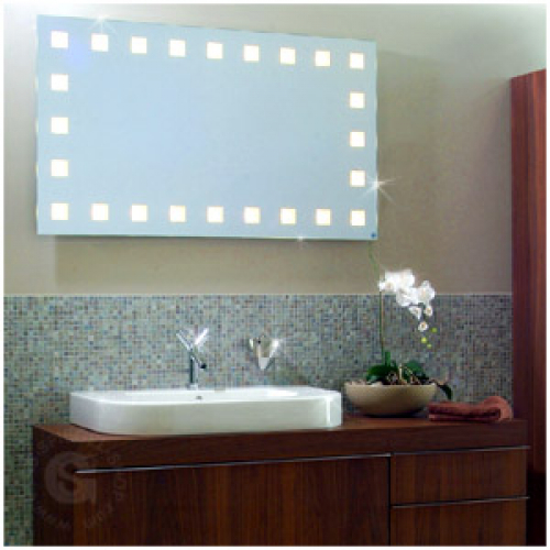 LED Spiegel mit Hintergrundbeleuchtung - Aurea rundherum - Spiegelando