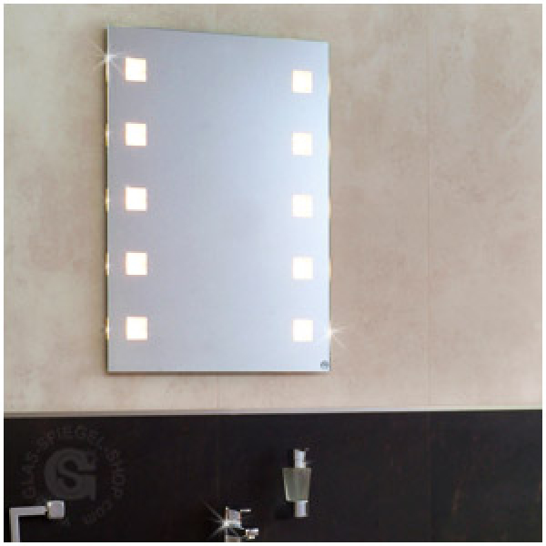 Hinterleuchteter Spiegel Quadrato LED