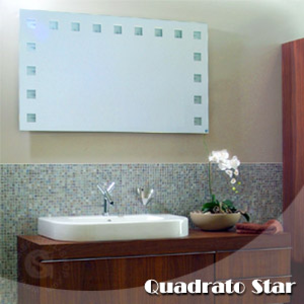 Hinterleuchteter Spiegel Quadrato Star 450 x 600mm