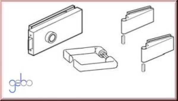 QUADRA - Set mit Flachformdrücker unverschließbar vorn