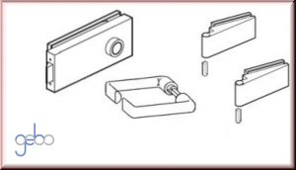 QUADRA - Set mit Flachformdrücker unverschließbar hinten
