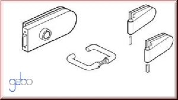 Claustra - Set mit Rundformdrücker unverschließbar vorn