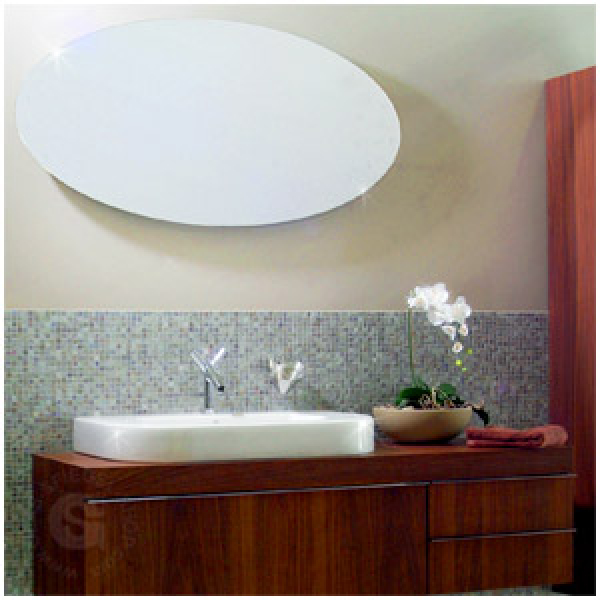 Wandspiegel Badspiegel Kristallspiegel 600 x 800 mm 