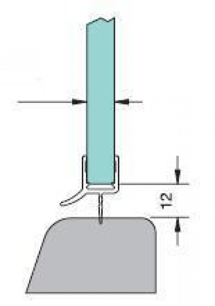 Dichtprofil Art.-Nr. 8864 für 6/8-mm Glas