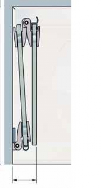Badewannenaufsatz 3 Ornamentglas bis 2000 mm Breite