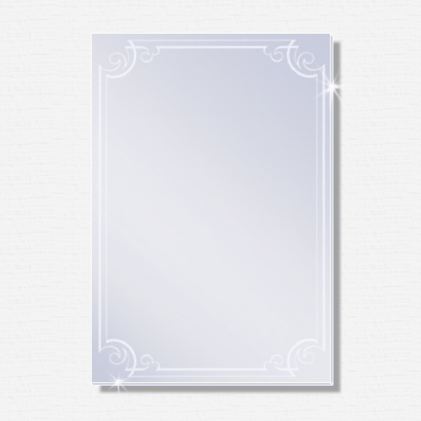 Mattierter Design-Spiegel AKZENT 600 x 800mm