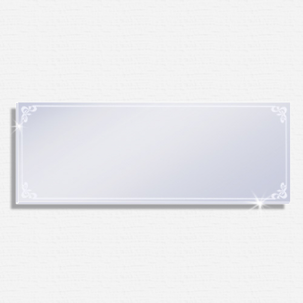 Mattierter Design-Spiegel CLASSIC 500 x 700mm