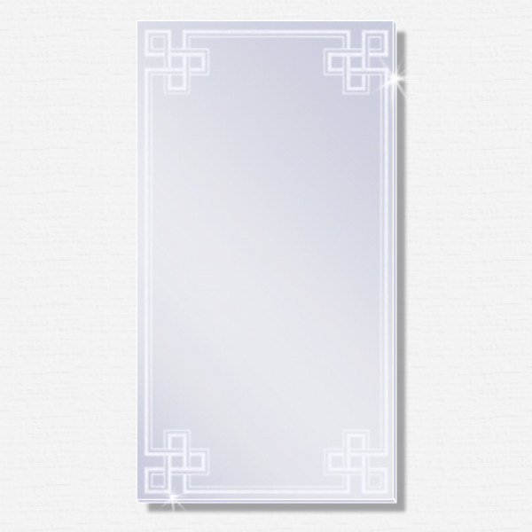 Mattierter Design-Spiegel GARANT 500 x 700mm