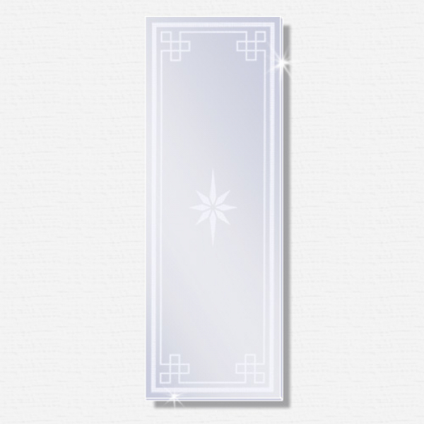 Mattierter Design-Spiegel KARONA 600 x 800mm