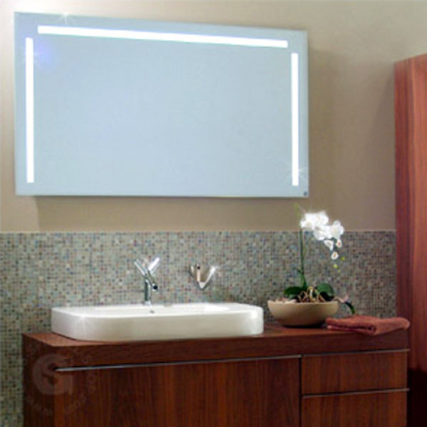 Badspiegel MILANO DIVINA T5 hinterleuchtet 600 x 800 mm Facette