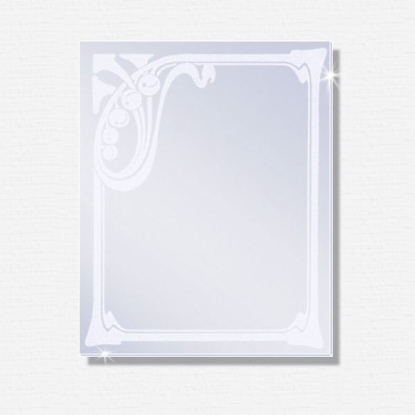 Mattierter Design-Spiegel PONTERA 450 x 600mm