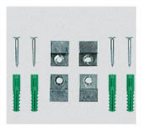 Spiegelklammern Messing