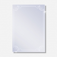 Mattierter Design-Spiegel AKZENT 450 x 600mm