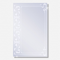 Mattierter Design-Spiegel EASY MOUNT 500 x 700mm