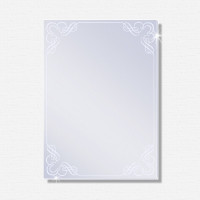 Mattierter Design-Spiegel FUN 600 x 800mm