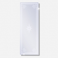 Mattierter Design-Spiegel KARONA 700 x 900mm