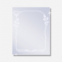 Mattierter Design-Spiegel NOVA 500 x 700mm