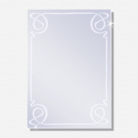 Mattierter Design-Spiegel PICCOLO 600 x 800mm