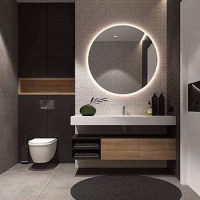 Smart Home Spiegel Cerchio PREMIUM LED indirekt beleuchtet