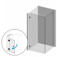 Echtglasdusche 1 aus Klarglas bis 1000 x 1500 mm