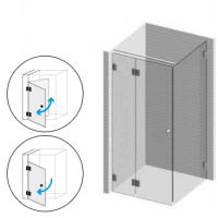 Echtglasdusche 6 aus Ornamentglas bis 1500 x 1500 mm (2)