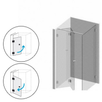 Echtglasdusche 11 Ornamentglas für eine Ecklösung bis 1000 x 100