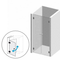 Duschabtrennung 3 Klarglas für Nischenbreite bis 1500 mm (3)
