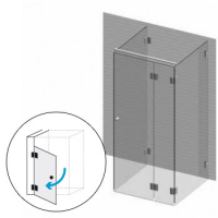 U-Dusche 2 Klarglas bis 1500 x 1500 x 1500 mm